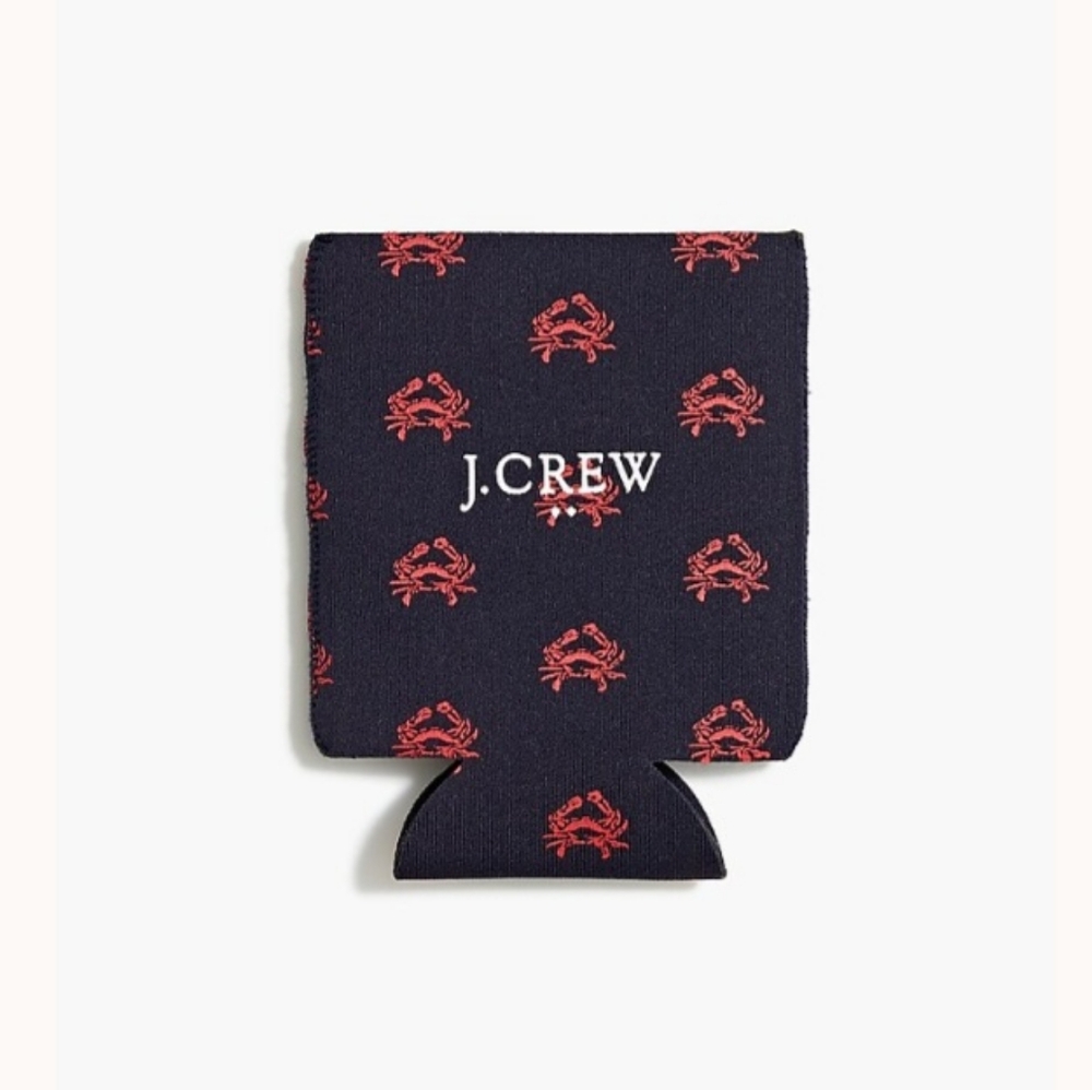 J.Crew Crab Drink Holder Can Holder Coozie Navy/Red BNWT Limited Edition RETIRED